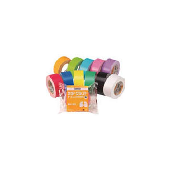 積水化学工業 カラークラフトテープ 幅50mm×長さ50m(ブルー)1巻 No.500WC K50WA13 返品種別B