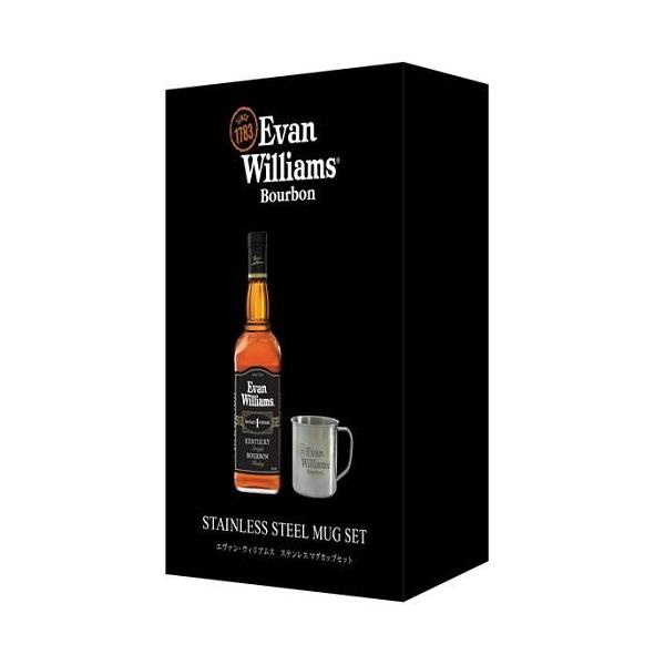 (数量限定)エヴァン・ウィリアムス ブラックラベル 700ml(ステンレスマグカップ付)(輸入ウイスキー) サッポロビール 返品種別B