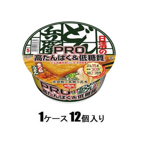 他サイト： 日清のどん兵衛 PRO 高たんぱく＆低糖質 きつねうどん 86g(1ケース12個入) 日清食品 返品種別Bの商品画像