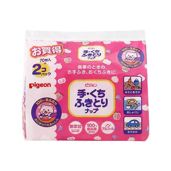 在庫状況：お取り寄せ/お届け：約2週間/◆100％食品用原料でできたふきとり成分で、手や口のまわりに使えるウエットティシュです。◆食事の時のおくちふき、お手ふきに。◆やわらかな肌ざわりのふんわり厚手のティシュで、汚れをやさしくふき取れます。...