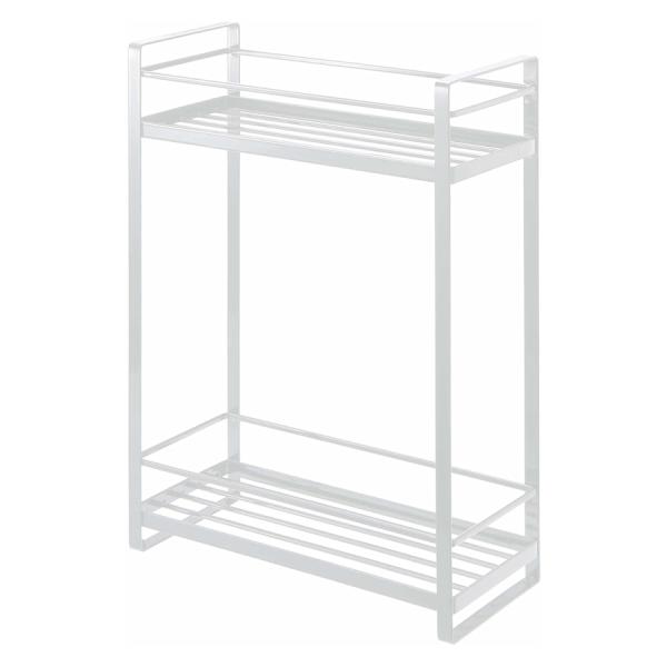 在庫状況：お取り寄せ/3日〜5日で出荷/◆下段と上段がある2段のディスペンサースタンド。◆下段と上段の間の高さが十分にあるのでシャンプーボトルや洗面用具が取り出しやすい。◆浴室を有効活用できます。/[02232ヤマジツ]