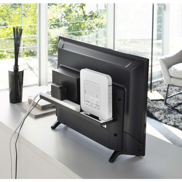 他サイト： 山崎実業 テレビ裏ラック スマート ワイド40(ブラック) 04885 返品種別Aの商品画像