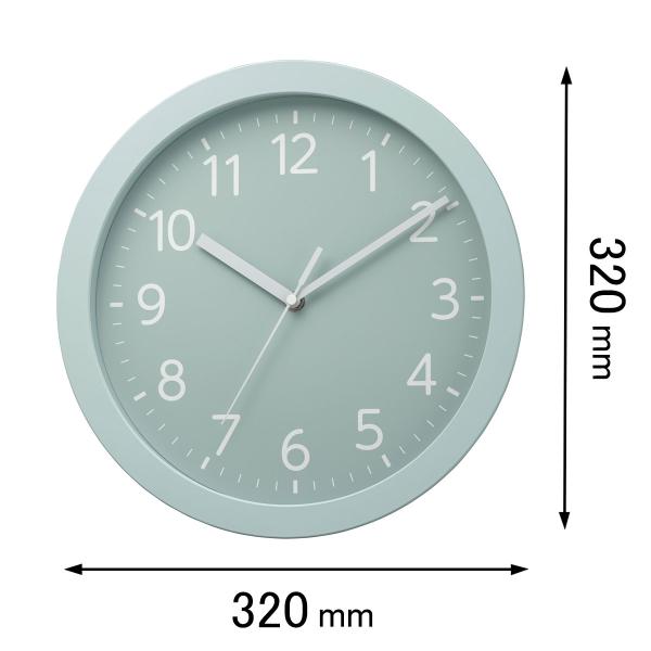 在庫状況：お取り寄せ/◆多様なインテリアに取り入れやすいグレイッシュカラーの掛時計シリーズ◆サイズ：直径320×50mm◆連続秒針