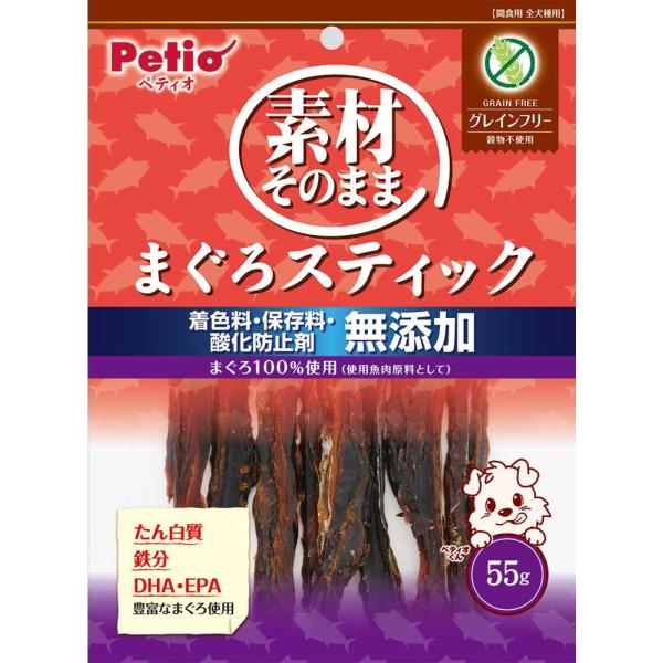 他サイト： 素材そのまま まぐろスティック グレインフリー 55g ペティオ 返品種別Bの商品画像