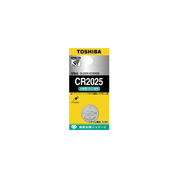 他サイト： 東芝 リチウムコイン電池×1個 TOSHIBA CR2025 CR-2025EC 返品種別Aの商品画像