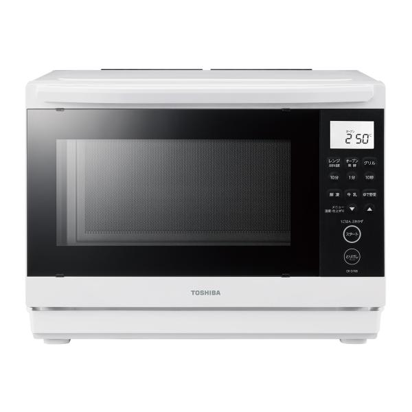 東芝 簡易スチームオーブンレンジ 26L ホワイト TOSHIBA 石窯ドーム 角皿式スチームオーブンレンジ ER-D70B-W 返品種別A