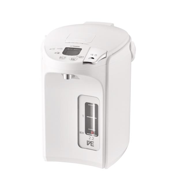 在庫状況：在庫僅少/2024年09月 発売/◆かしこく使える(3つの節電メニュー)◆蒸気を外に出さない(蒸気レス)◆見やすいデカ文字操作パネル◆容量：2.2L/[PIPG220WE]