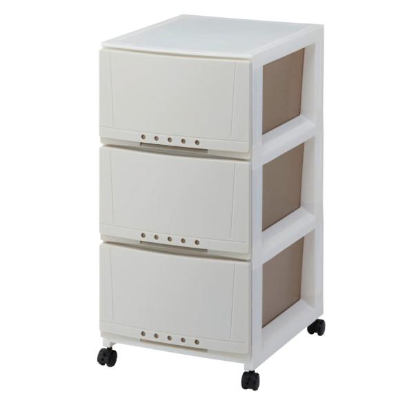 他サイト： 天馬 プロフィックス ルームケース(3段タイプ/幅34cm/カプチーノ)キャスター付 スマートサイズ 完成品 3403(ル-ムケ-スCAP) 返品種別Aの商品画像