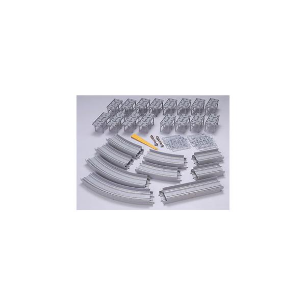 在庫状況：在庫僅少/2005年12月 発売/新幹線を初めとする近代的高架線に用いられる複線スラブレールのエンドレスセットです。これ一つで、大きな円が一つできあがります。