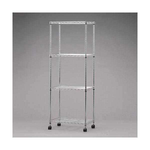 在庫状況：お取り寄せ/お届け：2〜3週間/★組立：お客様組立●クロームメッキ仕上げのラックです●クギやネジを使わずに簡単に組み立てることができます。◆サイズ(約)：幅55×奥行35×高さ149cm◆ポール径：19mm◆耐荷重(約)：全体15...