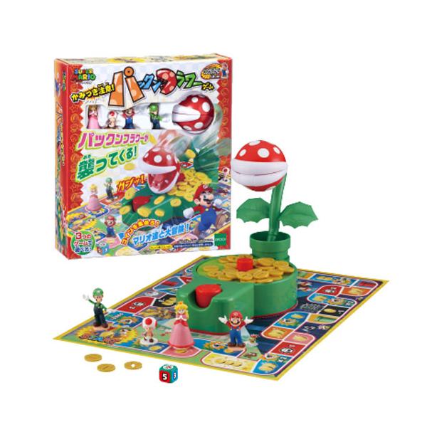他サイト： エポック社 スーパーマリオ かみつき注意! パックンフラワーゲーム 返品種別Bの商品画像