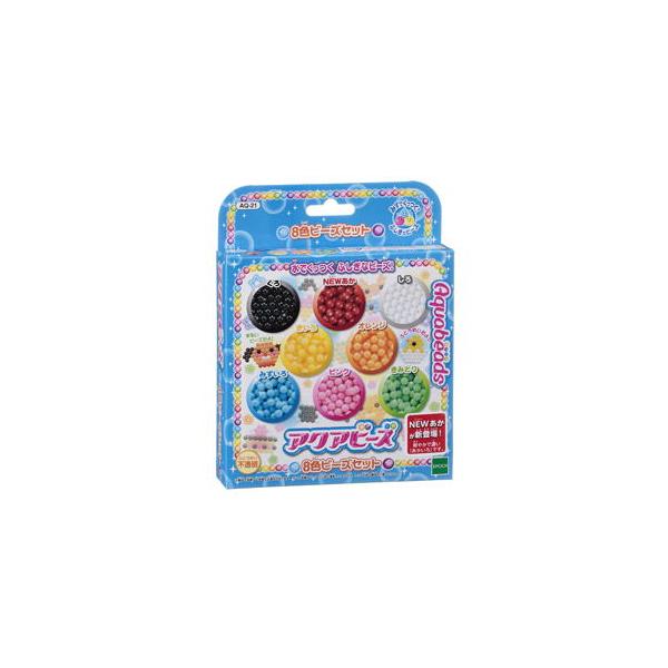他サイト： エポック社 アクアビーズ 8色ビーズセット(AQ-21) 返品種別Bの商品画像