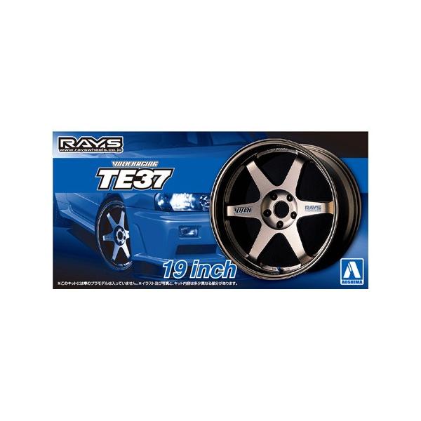 在庫状況：在庫僅少/2025年06月 発売/※画像はイメージです。実際の商品とは異なる場合がございます。アオシマ　1/24 ザ・チューンドパーツ No.57 ボルクレーシング TE37 19インチ です。