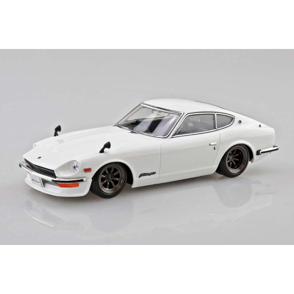 在庫状況：お取り寄せ/3日〜6日で出荷/2025年05月 発売/※画像はイメージです。実際の商品とは異なる場合がございます。アオシマ 1/32 楽プラ スナップキット No.15CU-WH ニッサン S30フェアレディZ カスタム(ホワイト...