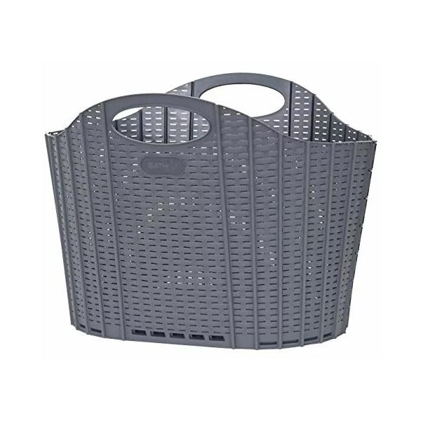 他サイト： 清水産業 折りたためる ランドリーバスケット ラタングレー 大容量38L 20415 返品種別Aの商品画像