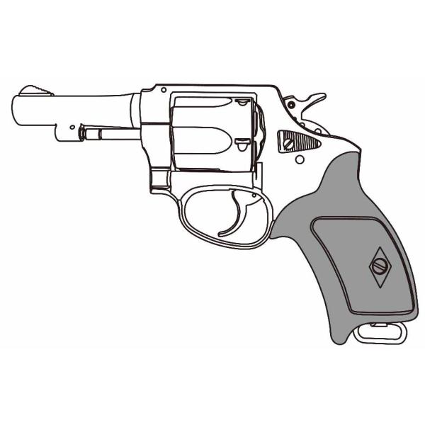 マルシン工業 ポリスリボルバー 77ミリ銃身(3インチ) マットブラック