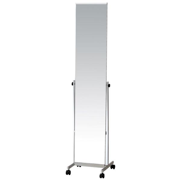 在庫状況：お取り寄せ/お届け：約2週間/◆フレームの無いシンプルなデザインのキャスター付きミラー◆角度を調節し、しっかりと固定できます・組立：お客様組立/[KOEKIP5526M]
