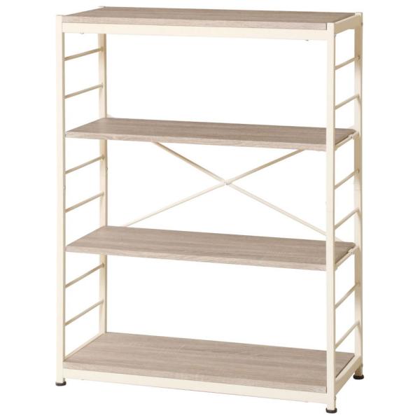 在庫状況：お取り寄せ/7日〜10日で出荷/◆木目をリアルに再現したPVCを使用し、スチールフレームを組み合わせたオープンラックです◆棚板は115mmピッチで高さ調整が可能です◆天板、底板は固定になります・組立：お客様組立/[KOEKIVKR...