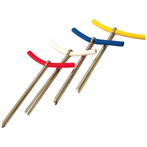 在庫状況：お取り寄せ/お届け：約2週間/※集合画像を使用しておりますが、こちらの商品はカラー・赤(10本1組)です。◆ラバーチューブ使用で地面に立つ◆目立ちやすく、引っ掛けても安全◆グラウンドでのソーシャルディスタンスに欠かせない/[EKA...