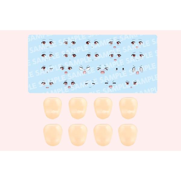 在庫状況：在庫僅少/2025年11月 発売/※画像はイメージです。実際の商品とは異なる場合がございます。※(カスタマイズフェイス＆デカールセット Vol.8)以外の商品は別売りです。コトブキヤ 1/10 カスタマイズフェイス＆デカールセット...