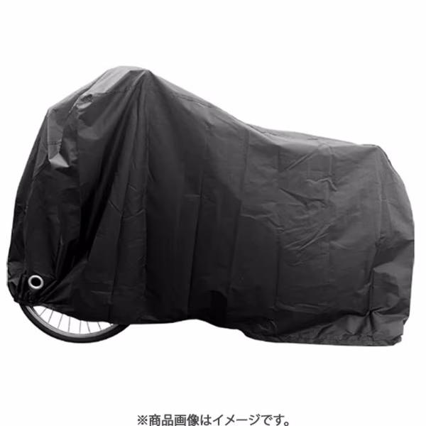 大阪繊維資材 INFIMO 自転車カバー シティサイクル 20〜27インチの前カゴの付いたスタンダードなシティサイクル用 ブラック 返品種別A