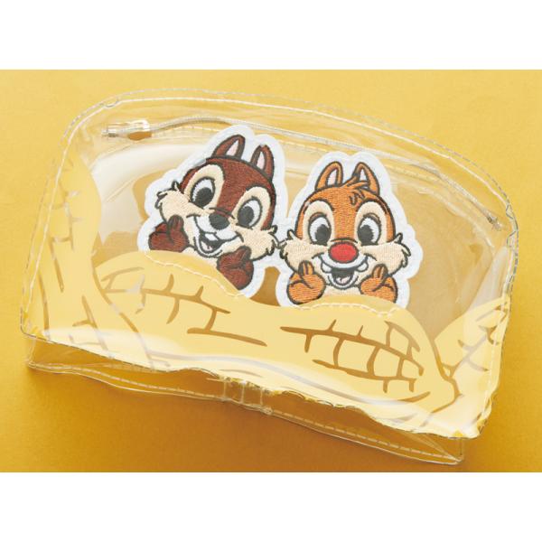 在庫状況：お取り寄せ/お届け：2〜3週間/◆刺繍のキャラクターがおしゃれ 中身が見える自立式クリアポーチ?/[127102275]