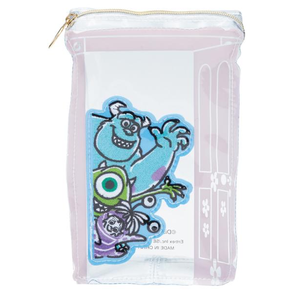 在庫状況：お取り寄せ/お届け：2〜3週間/◆刺繍のキャラクターがおしゃれ 中身が見える自立式クリアポーチ?/[127102299]