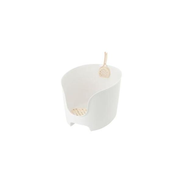 在庫状況：お取り寄せ/5日〜7日で出荷/※仕様及び外観は改良のため予告なく変更される場合がありますので、最新情報はメーカーページ等にてご確認ください。インテリアに馴染むカラーで猫と過ごすおしゃれ空間を演出、高い壁とステップで落ち着いて排泄、...