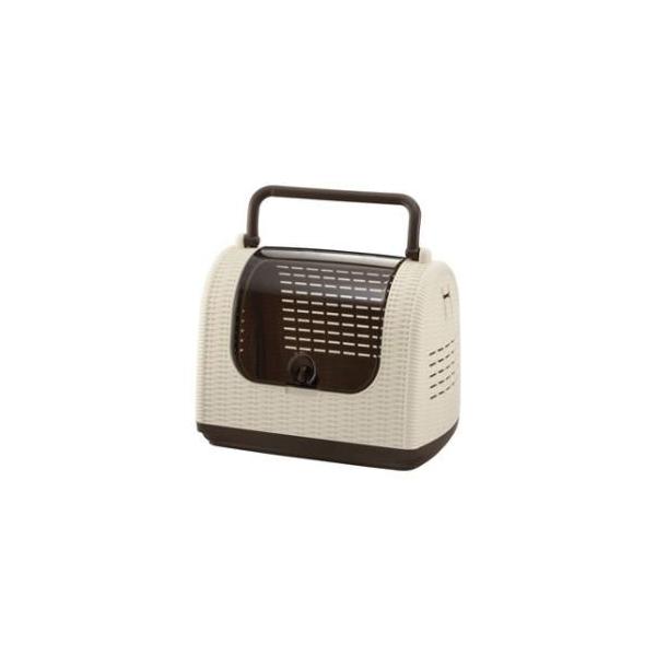 在庫状況：お取り寄せ/5日〜7日で出荷/※仕様及び外観は改良のため予告なく変更される場合がありますので、最新情報はメーカーページ等にてご確認ください。◆開口部が広く、出し入れラクラク。ラタン風のおしゃれなキャリーです。◆通気性を考慮した快適...