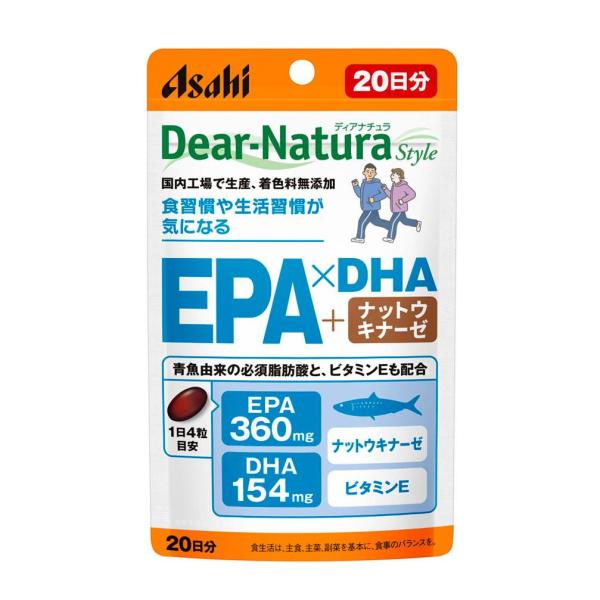 ディアナチュラEPA×DHA・ナットウキナーゼ 20日 アサヒグループ食品 返品種別B