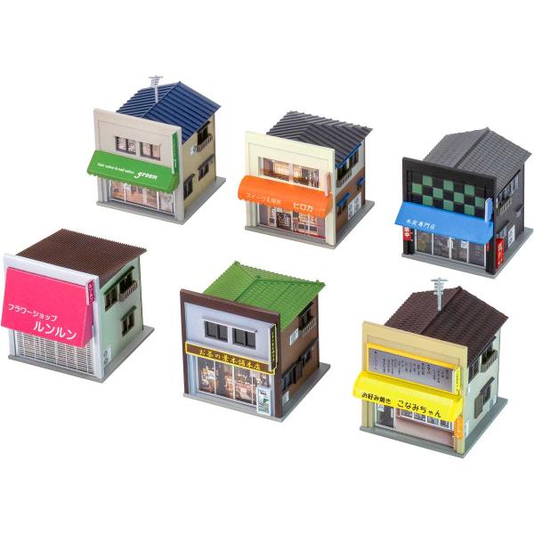 グリーンマックス (再生産)(N) 2218 商店セット(リノベーション仕様・6棟入り)(未塗装組立キット) 返品種別B