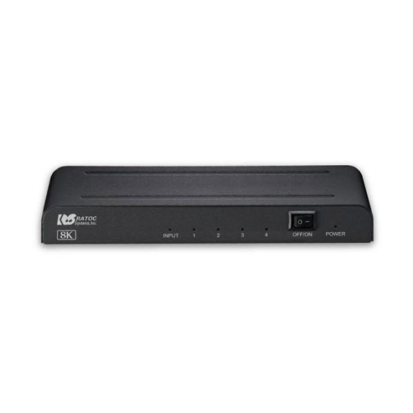 ラトックシステム 8K60Hz/ 4K120Hz対応HDMI分配器(1入力4出力) RATOC RS-HDSP4-8K 返品種別A