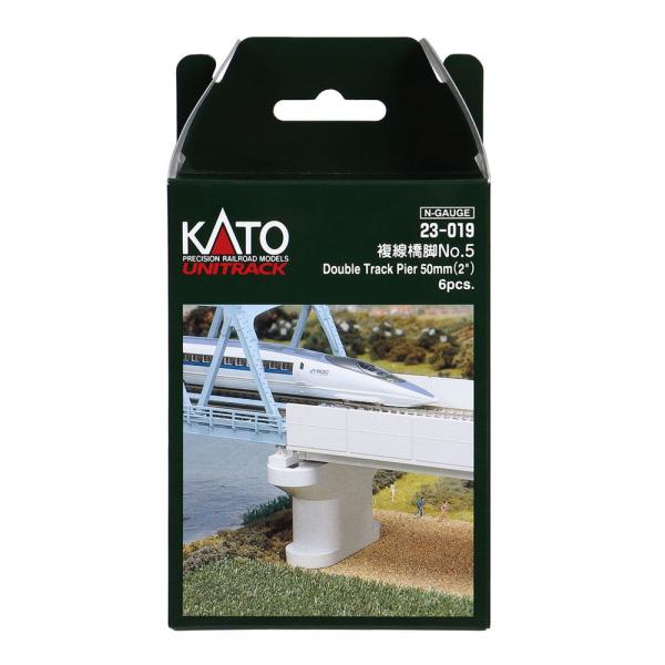 カトー（KATO） (N) 23-019 ユニトラック 複線橋脚No.5 (6本入り) 返品
