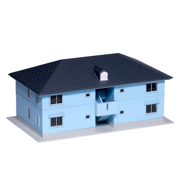 カトー (再生産)(N) 23-402A 二階建アパート(ブルー) 返品種別B