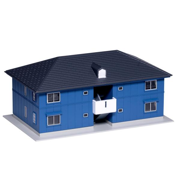 カトー (N) 23-402D 二階建アパート(ネイビー) 返品種別B