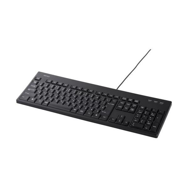 他サイト： バッファロー スタンダードキーボード 丸洗い対応モデル(ブラック) BSKBU12BK 返品種別Aの商品画像