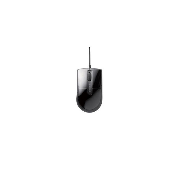 他サイト： バッファロー 有線BlueLEDマウス 静音/ 3ボタン Sサイズ(ブラック) BSMBU26SSBK 返品種別Aの商品画像