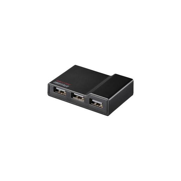 他サイト： バッファロー USB2.0 TV/ PC対応セルフパワー 4ポートハブ(ブラック) BSH4A11BK 返品種別Aの商品画像