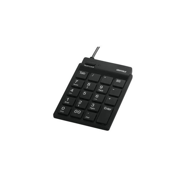 他サイト： バッファロー USBスリムテンキーボード ブラック BSTK11BK 返品種別Aの商品画像