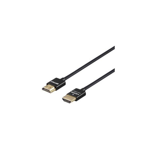 他サイト： バッファロー HIGH SPEED HDMIケーブル(5.0m・1本)(スリムタイプ/ ブラック) BUFFALO BSHD3S50BK 返品種別Aの商品画像