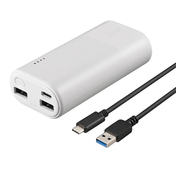 バッファロー（Buffalo） モバイルバッテリー BSMPB10030C3WH