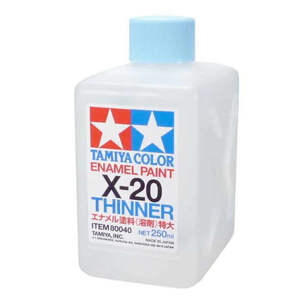 タミヤ タミヤカラー エナメル溶剤特大(X-20 250ml)(80040)塗料 返品種別B