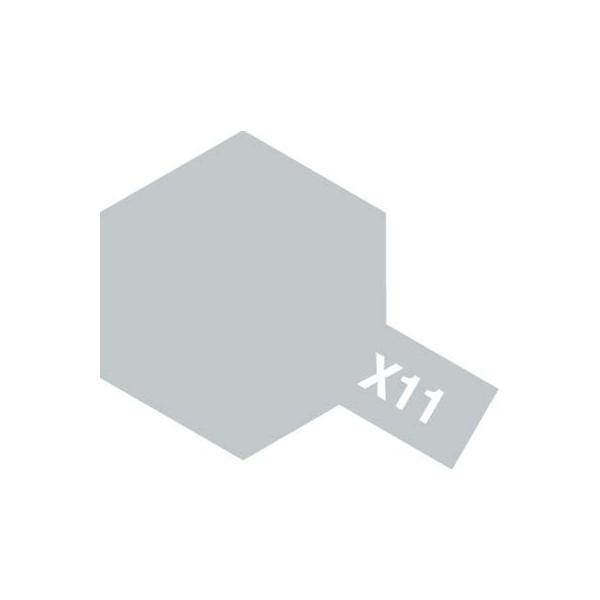 タミヤ タミヤカラー アクリルミニ X-11 クロームシルバー(81511)塗料 返品種別B