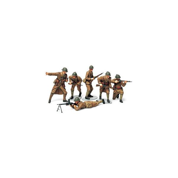 在庫状況：お取り寄せ/3日〜6日で出荷/※画像はイメージです。実際の商品とは異なる場合がございます。タミヤ　1/35 ミリタリーミニチュアシリーズ　フランス歩兵セットです。