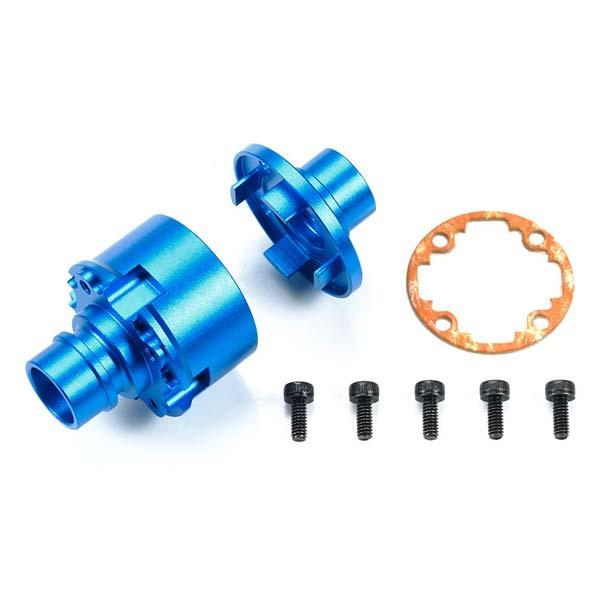 在庫状況：お取り寄せ/お届け：約2週間/2018年10月 発売/※画像はイメージです。実際の商品とは異なる場合がございます。タミヤ TRFシリーズ TB-05 アルミデフハウジングセットです。