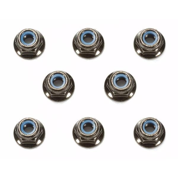 在庫状況：在庫あり/2015年07月 発売/※画像はイメージです。実際の商品とは異なる場合がございます。タミヤ OP.1642 4mmフランジロックナット(ブラック) 8個です。