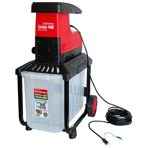 在庫状況：お取り寄せ/3日〜4日で出荷/※画像はイメージです。◆ギアブレードでパワフル＆静音。安全ロック機構。◆便利な収集ボックスタイプ。◆大容量の枝も約1/8に粉砕。/[MLG1530Bキンボシ]