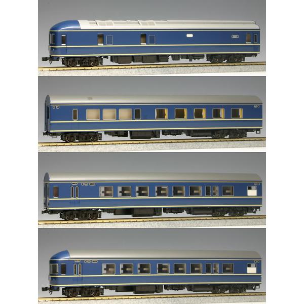 カトー (再生産)(HO) 3-504 20系特急形寝台客車 4両基本セット 返品種別B
