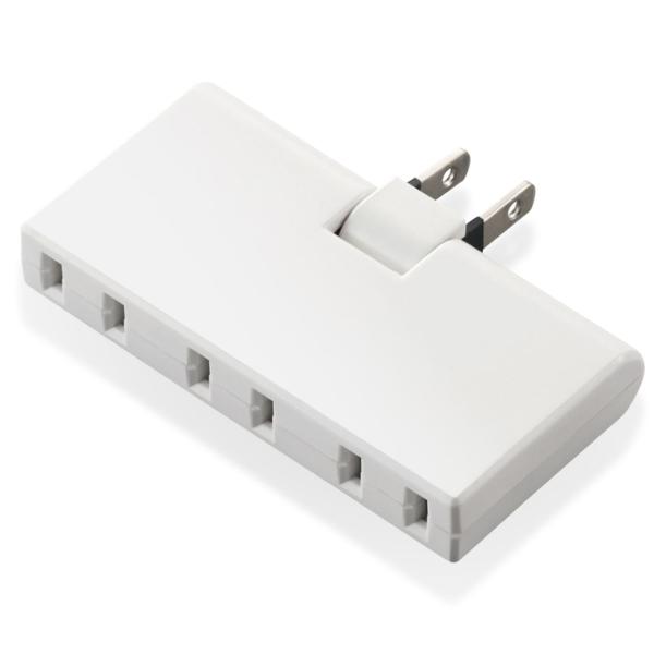 他サイト： エレコム トリプルタップ 2ピン 3個口 アンダータイプ(ホワイト) T-TR05-2300WH 返品種別Aの商品画像