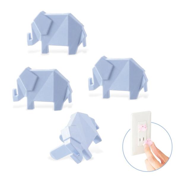 他サイト： エレコム コンセントキャップ(ゾウ/ ブルー) ELECOM KAKUMARU(カクマル) T-CAPKAKU1 返品種別Aの商品画像